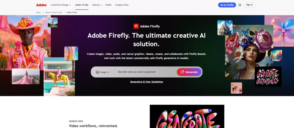 Adobe fireflyfree AI image generator
