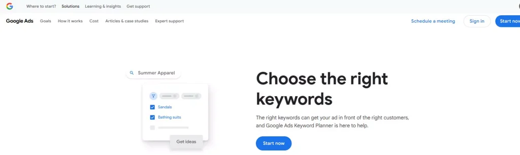 Google keyword planner Free keyword research tool