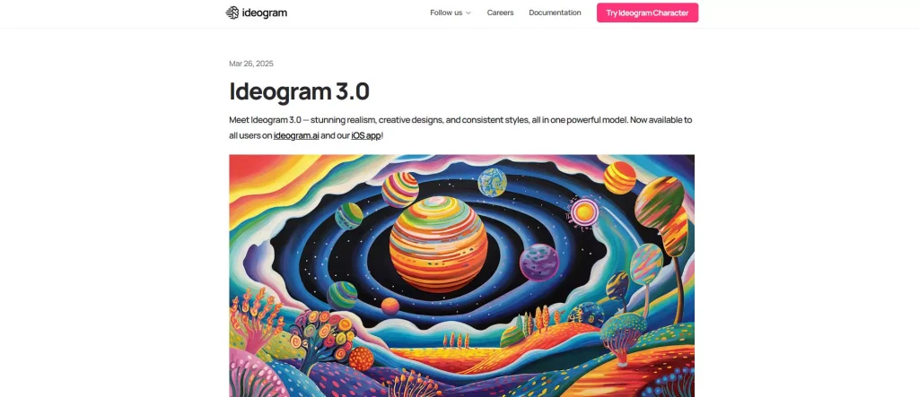 Ideogram 3.0 free AI image generator